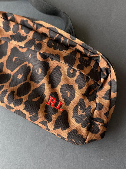 Personalised Mini Initials Leopard Print Cross Body Bag