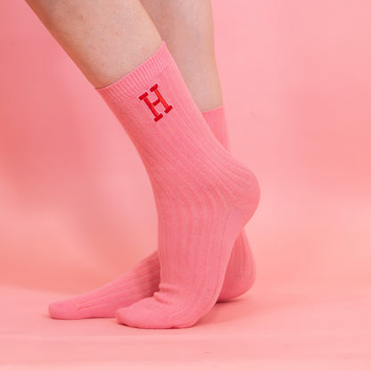 Personalised Varsity Initial Socks