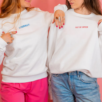 Personalised Mini Slogan Embroidered Sweatshirt