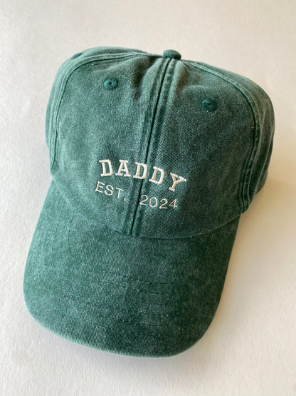 Personalised Dad Est Year Cap