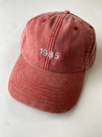 Personalised Year Denim Baseball Cap