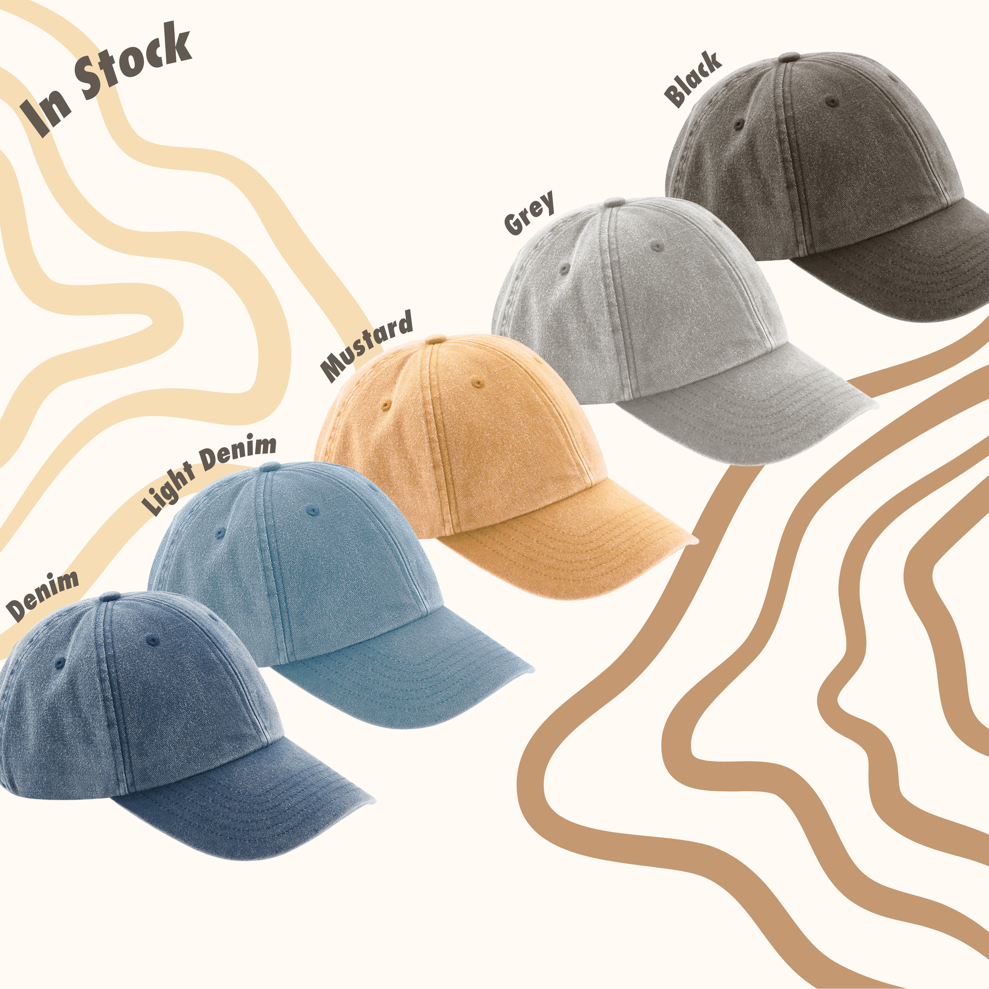 Personalised Italic Initial Baseball Cap