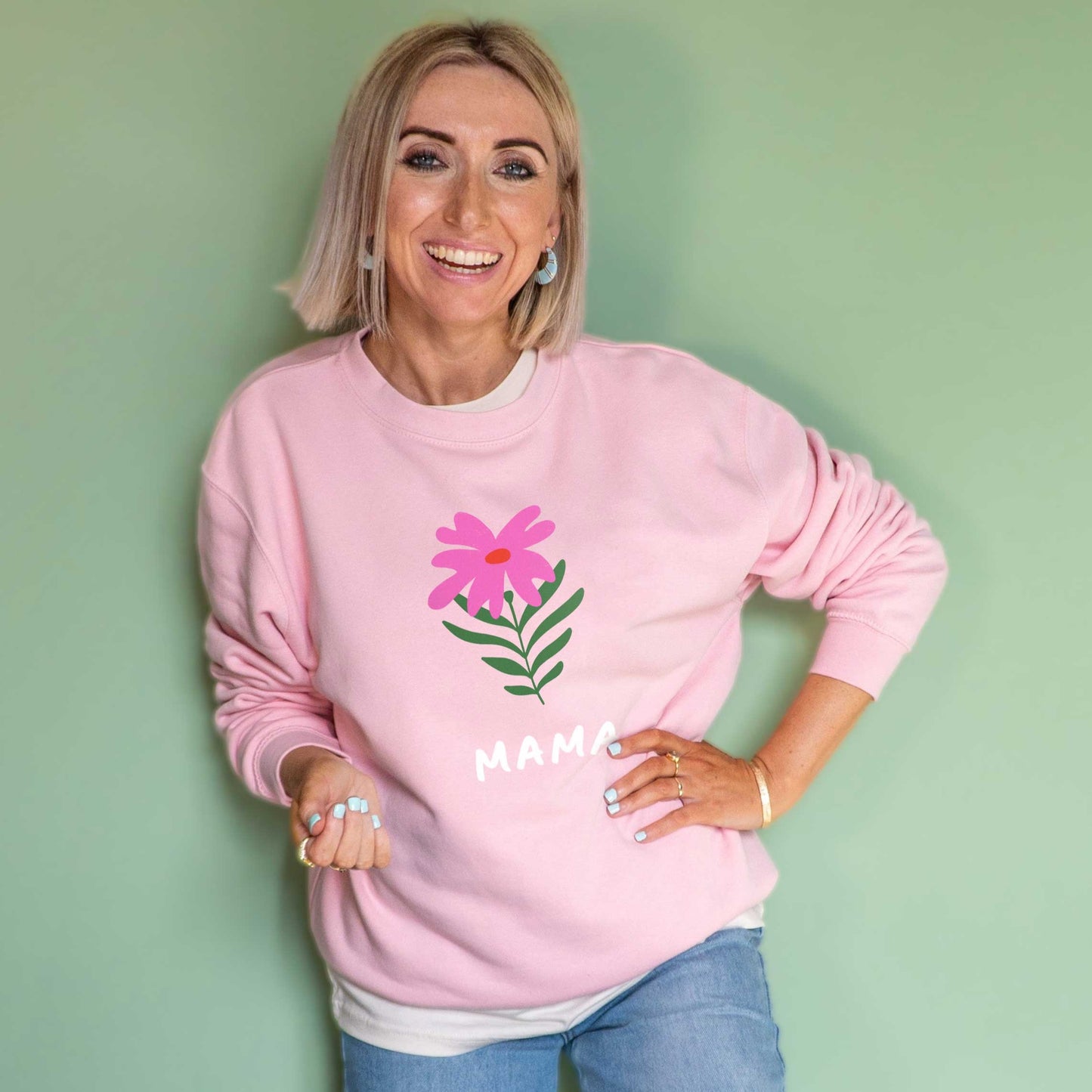 Personalised Abstract Birth Flower Sweatshirt