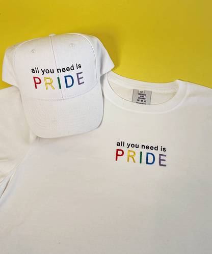 Embroidered All You Need is Pride T-Shirt