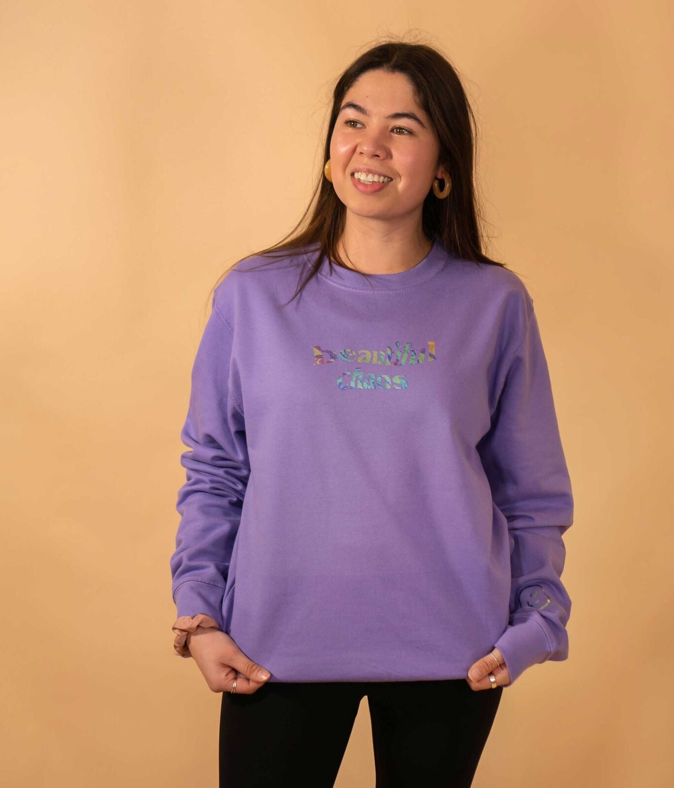 Beautiful Chaos Slogan Sweatshirt