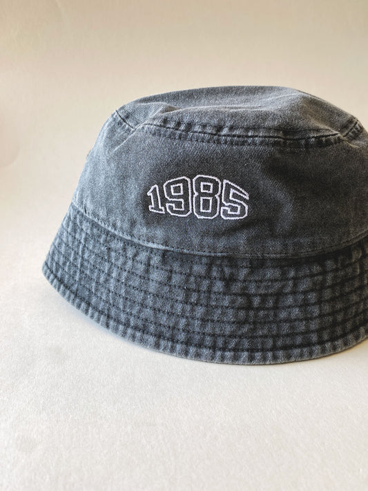 Personalised Varsity Year Vintage Bucket Hat