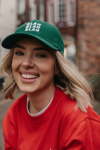 Embroidered Blah Blah Slogan Cap