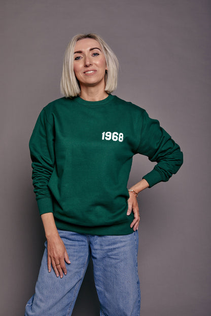 Personalised Year Sweatshirt Breast Pocket