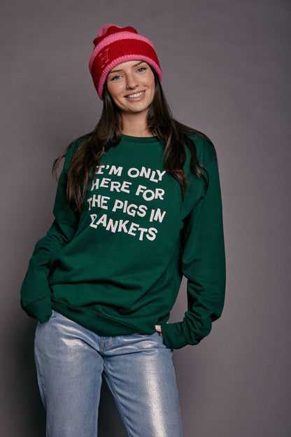 Unisex Only Here for Pigs in Blankets Christmas Sweatshirt