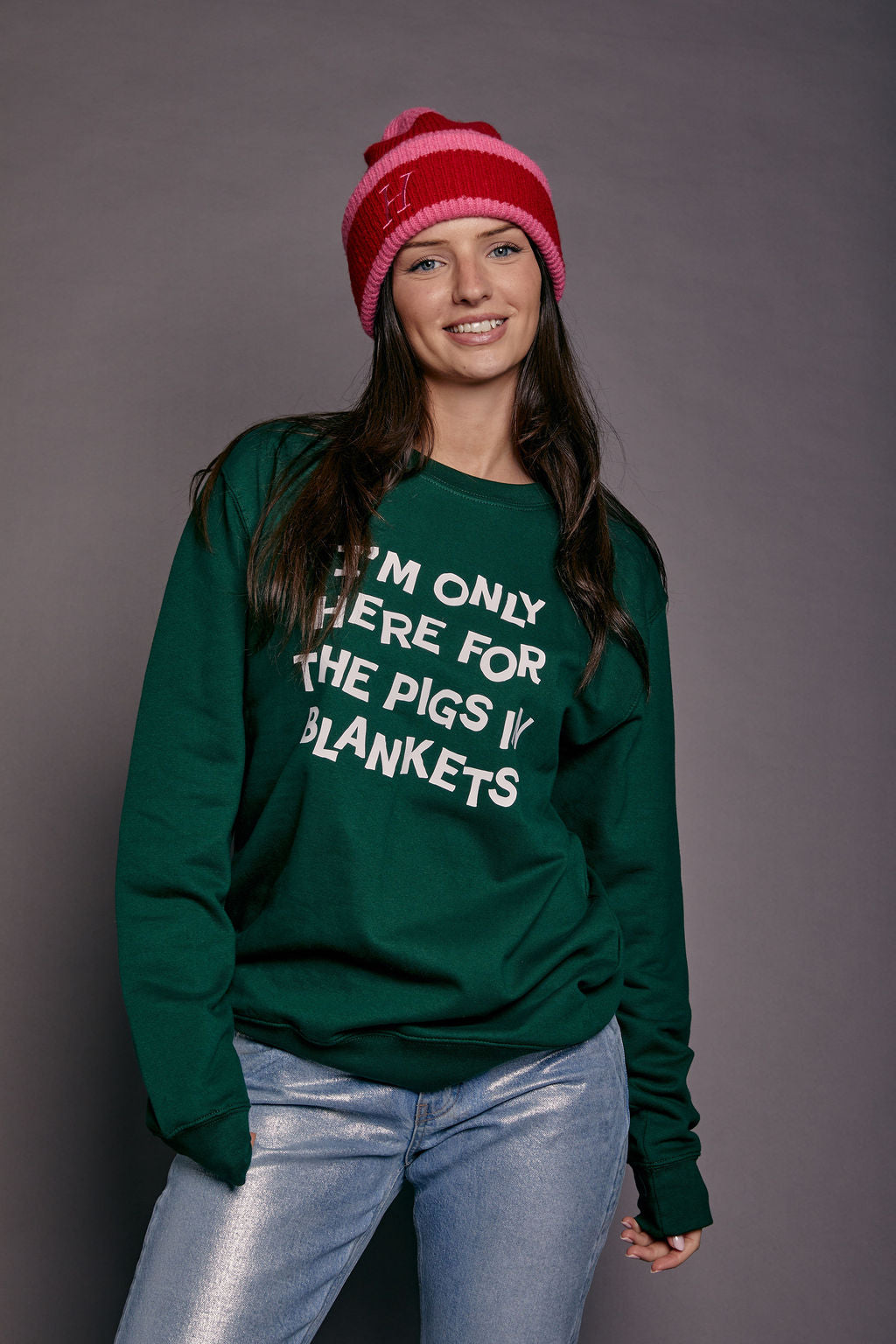 Unisex Only Here for Pigs in Blankets Christmas Sweatshirt