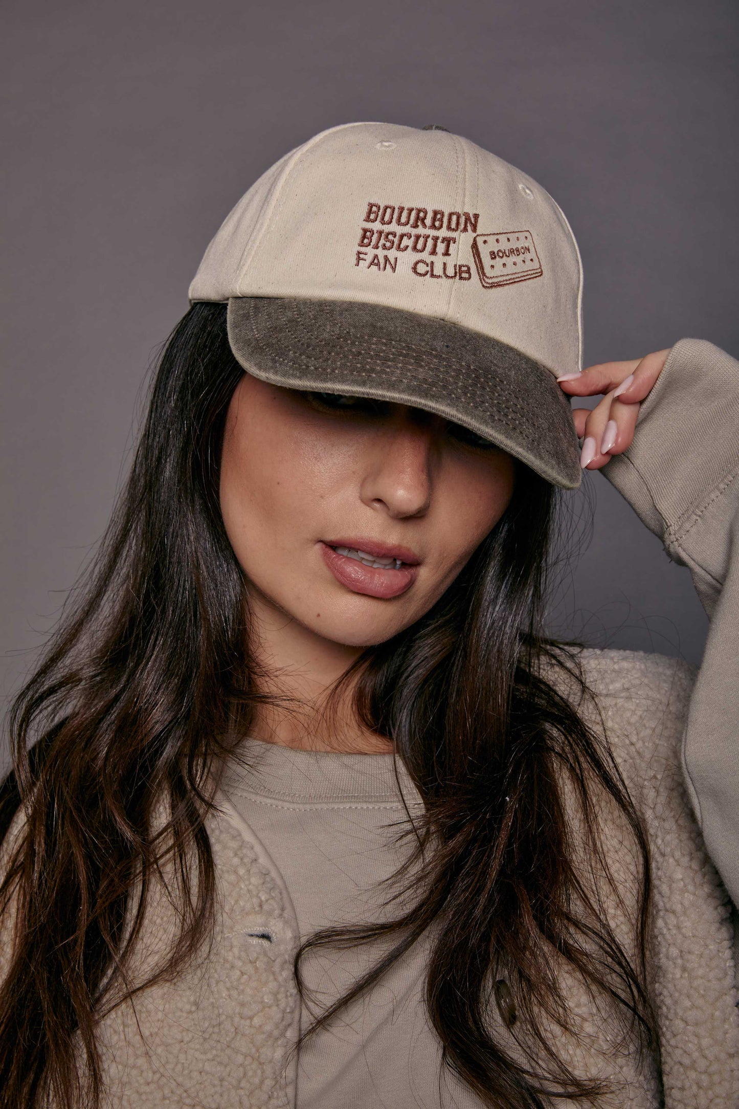 Bourbon Biscuit Fan Club Slogan Cap