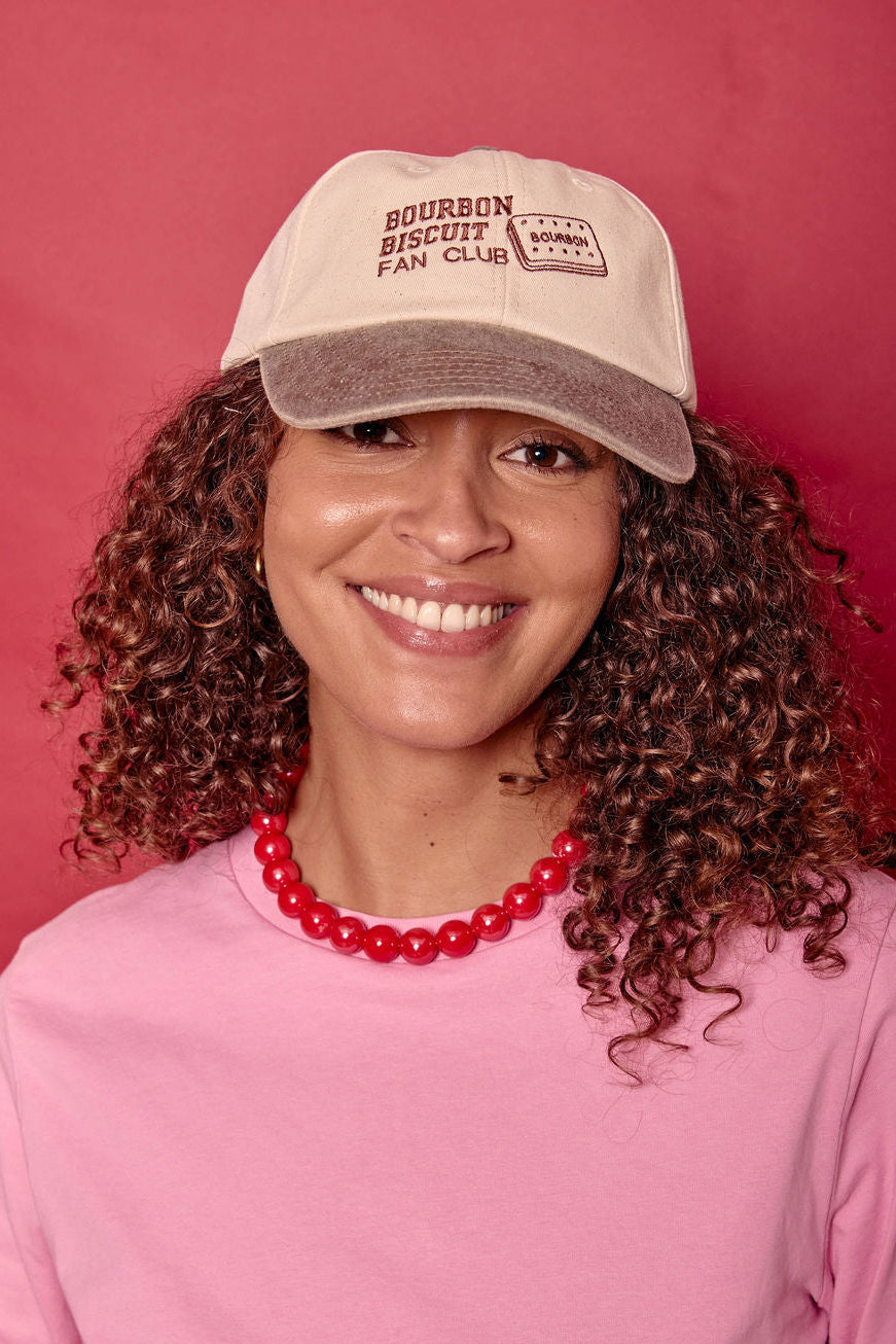 Bourbon Biscuit Fan Club Slogan Cap