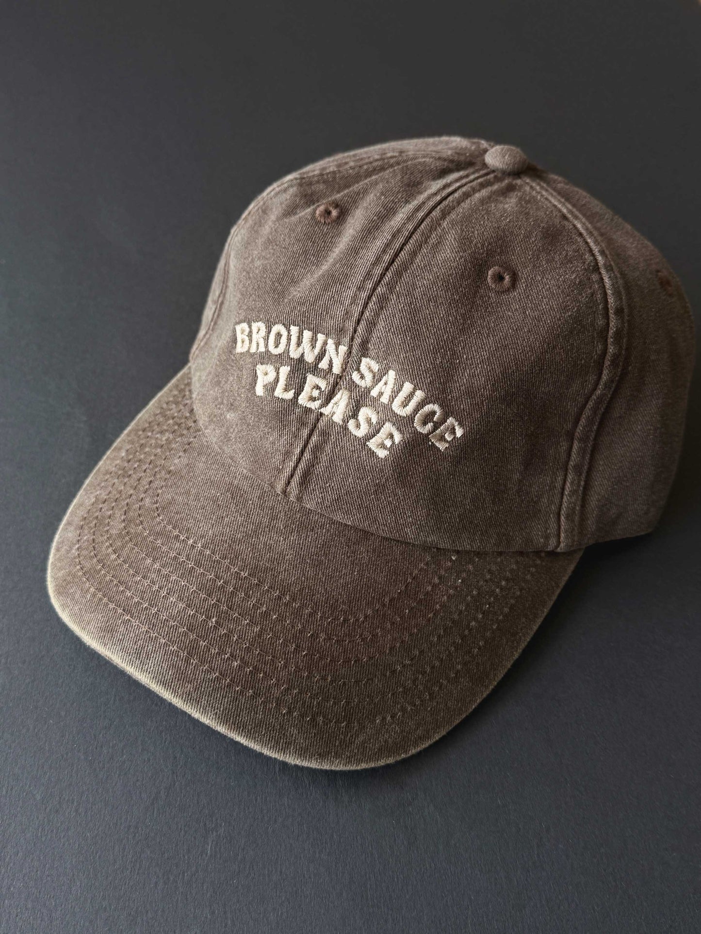 Brown Sauce Please Slogan Cap