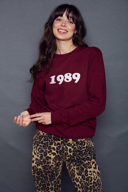 Retro Font Personalised Year Sweatshirt