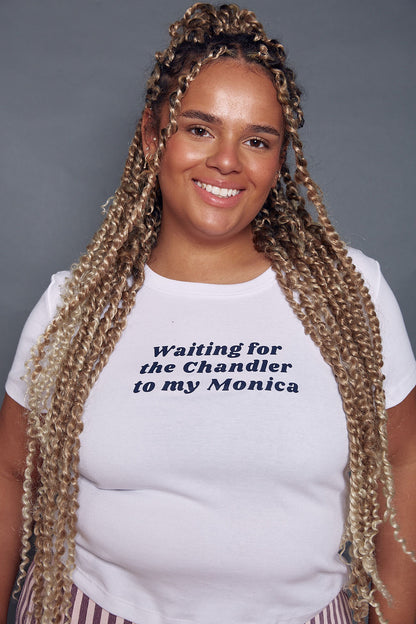 Custom Chandler & Monica Slogan Baby Tee