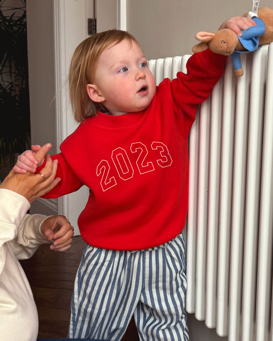 Children's Personalised Outline Year Sweatshirt