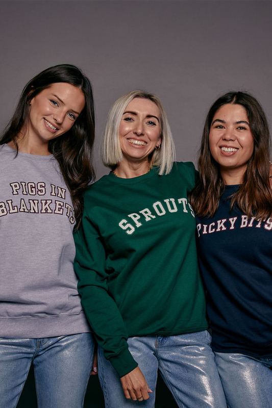 Personalised Varsity Slogan Christmas Jumper
