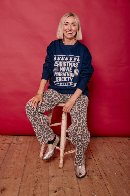 Fair Isle Style Christmas Movie Society Sweatshirt