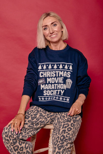 Fair Isle Style Christmas Movie Society Sweatshirt