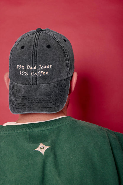 85% Dad Jokes 15% Coffee Slogan Cap