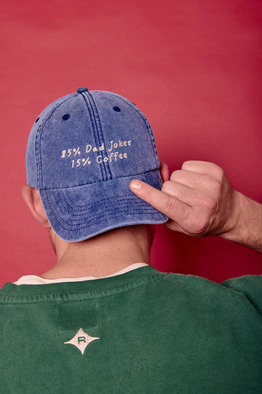 85% Dad Jokes 15% Coffee Slogan Cap