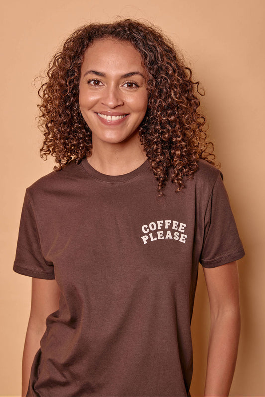 Coffee Please Breast Pocket T-shirt