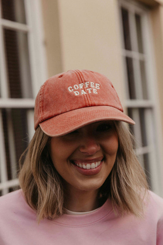 Embroidered Coffee Date Cap