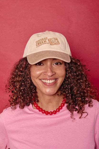 Custard Cream Connoisseur Slogan Cap