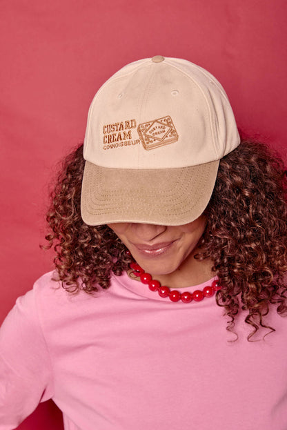 Custard Cream Connoisseur Slogan Cap