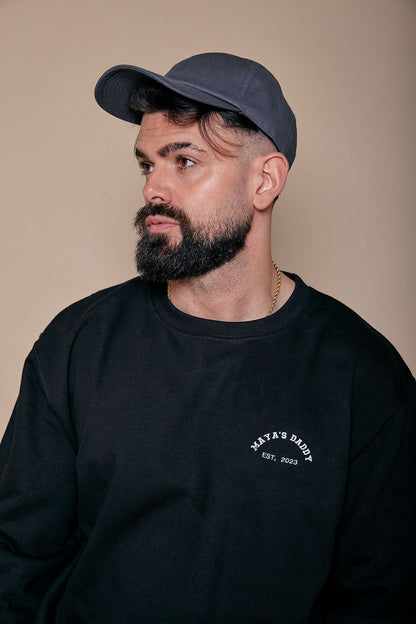 Embroidered Dad Est Year Sweatshirt