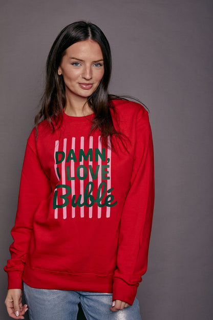 Personalised 'Damn I Love...' Slogan Christmas Jumper