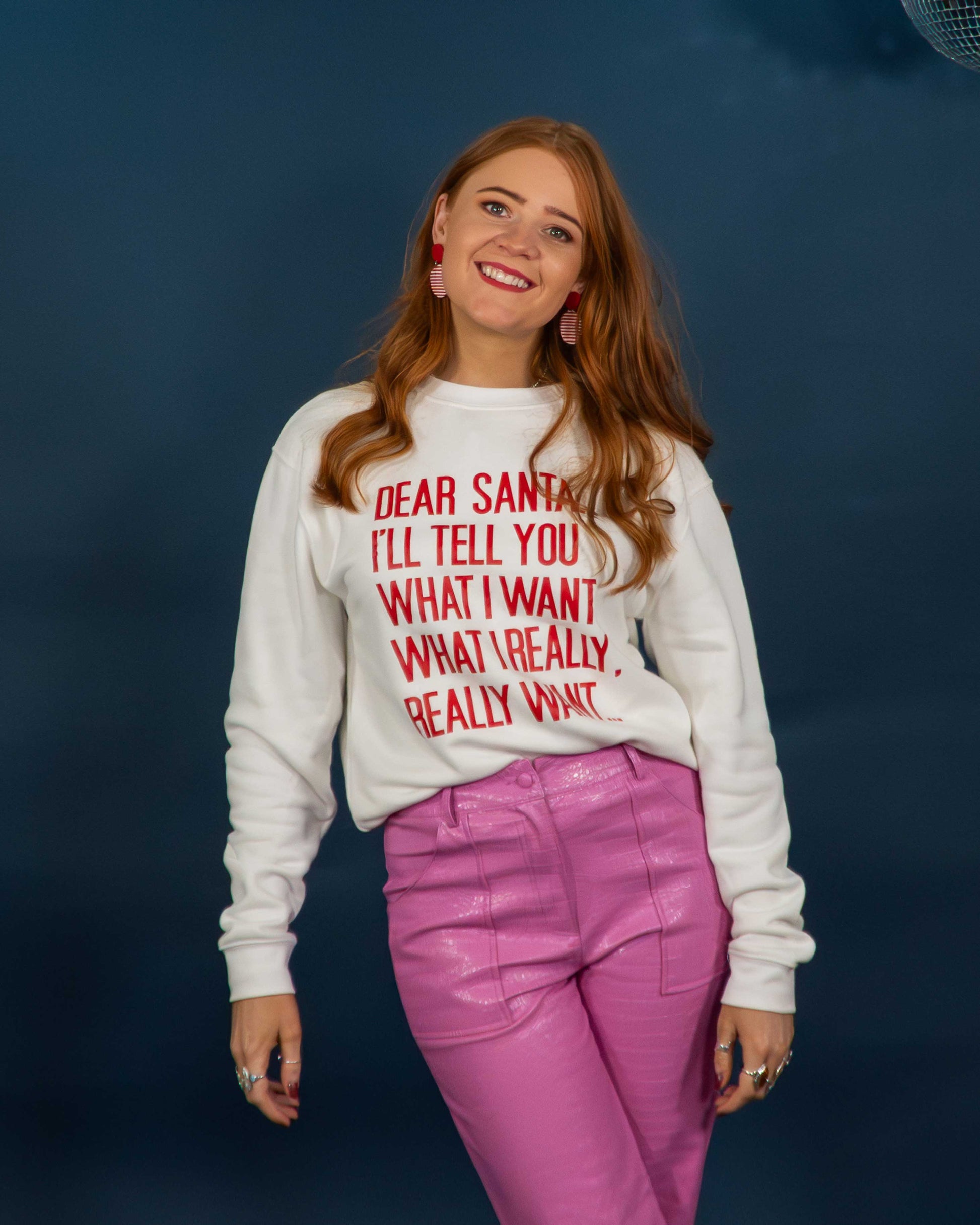Dear Santa Fun Christmas Jumpers Womens Funny Christmas Jumper