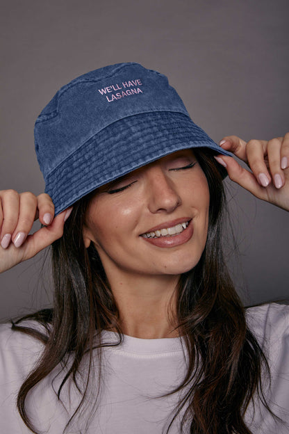 Personalised Slogan Vintage Bucket Hat