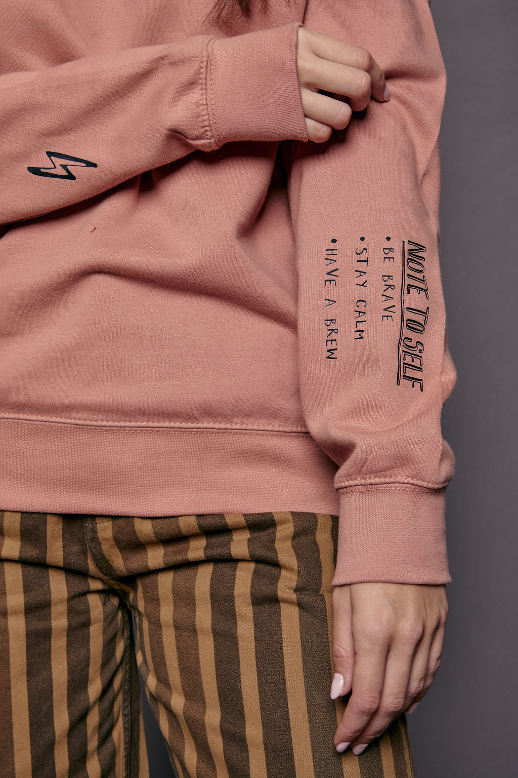 Note To Self Sleeve Sweatshirt
