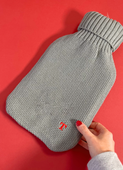 Personalised Initial Knitted Hot Water Bottle