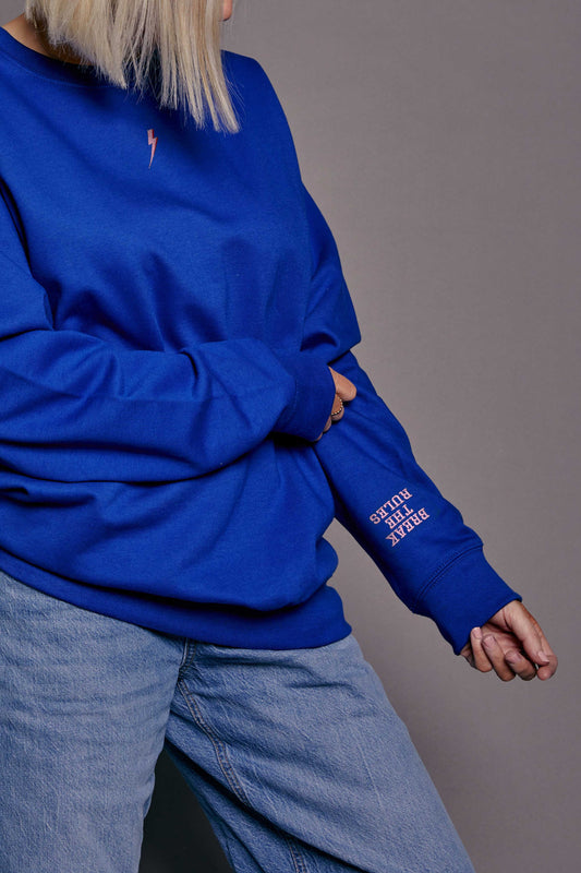 Embroidered Personalised Cuff Sweatshirt