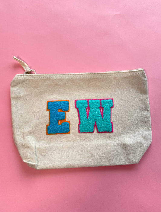 EW Varsity Patch - Cream Medium Pouch Bag SALE