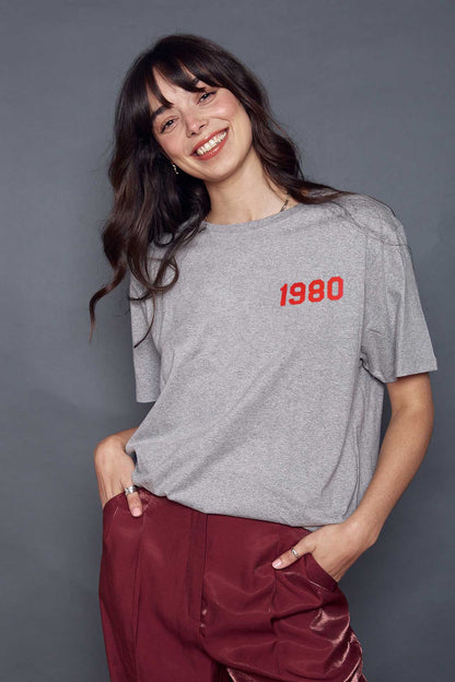 Personalised Year T-shirt Breast Pocket