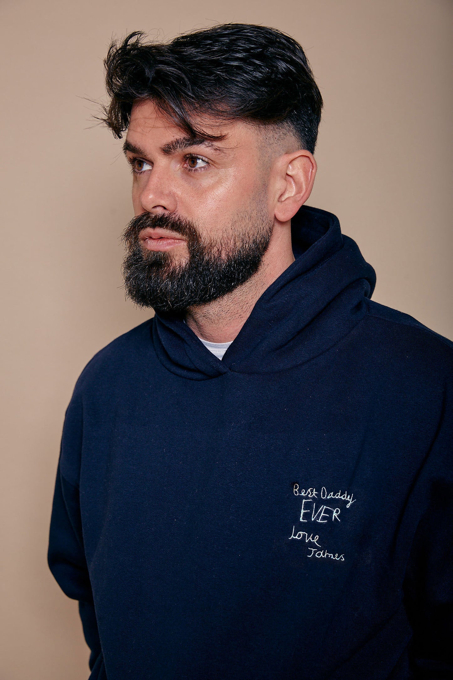 Personalised Handwriting Hoodie Breast Pocket