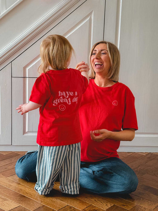 Have a Great Day Adult and Child T-Shirt Set