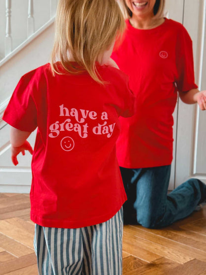 Have a Great Day Adult and Child T-Shirt Set