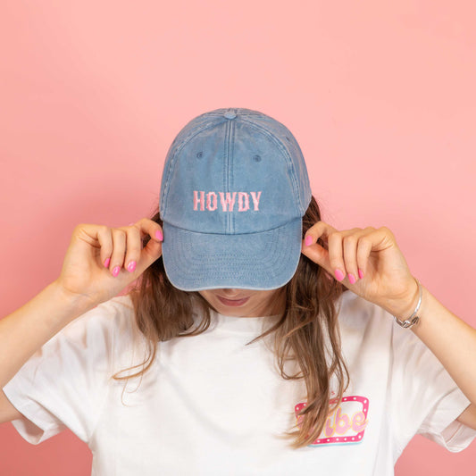 Howdy Embroidered Slogan Cap