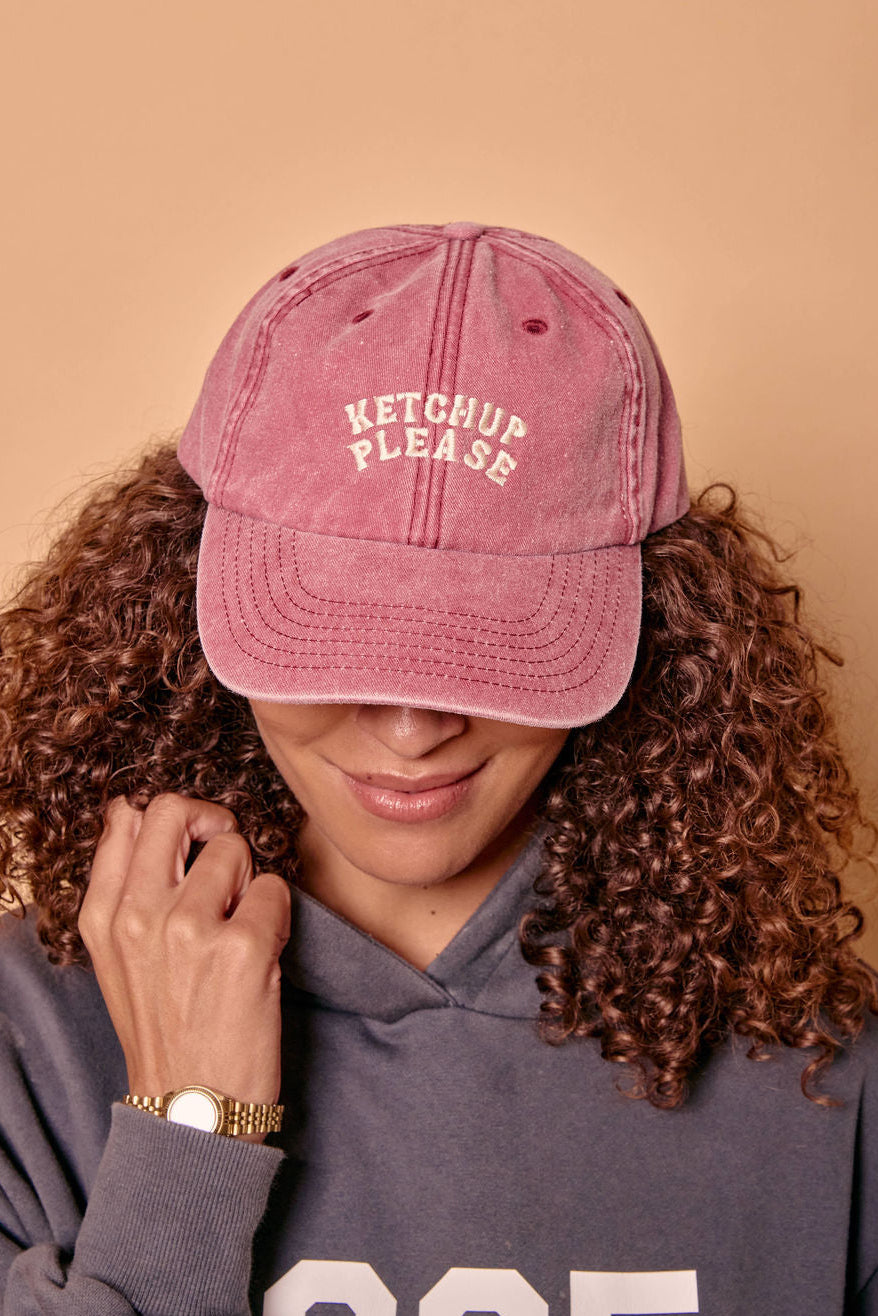 Ketchup Please Slogan Cap