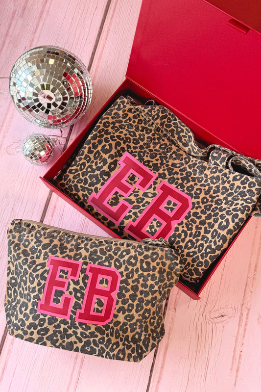 Leopard Lovers Initial Gift Bundle