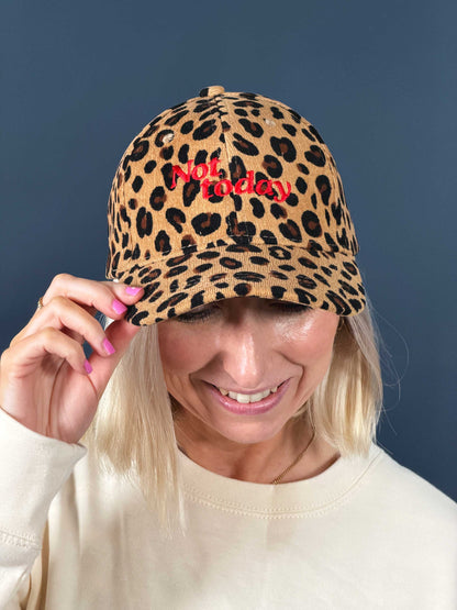 Not Today Leopard Print Cap
