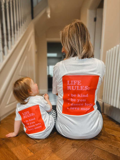 Life Rules Adult and Child T-Shirt Set