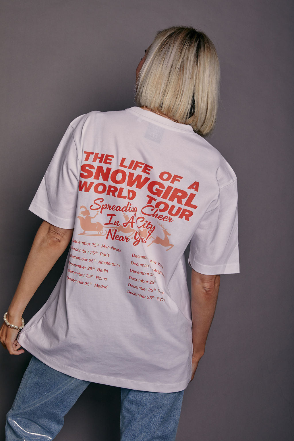 The Life of a Snow Girl Slogan Christmas T-Shirt