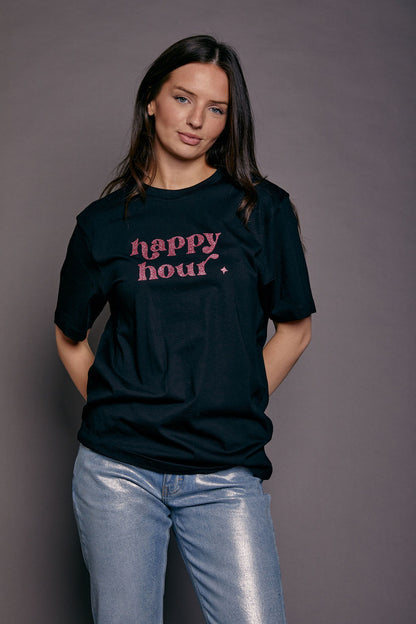 LIMITED EDITION Sparkly Happy Hour T-Shirt