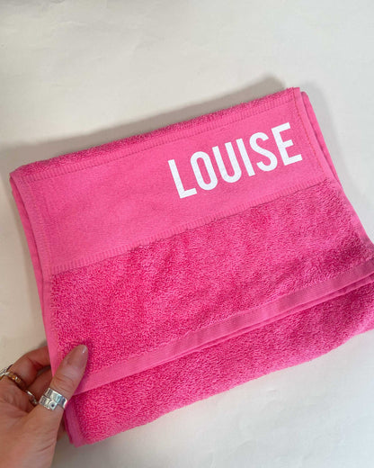Louise Pink Gym Towel SALE