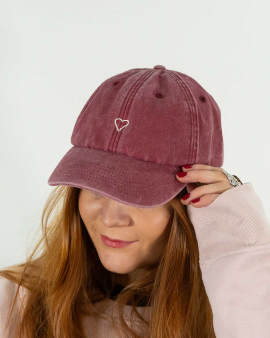 Mini Heart Vintage Style Cap